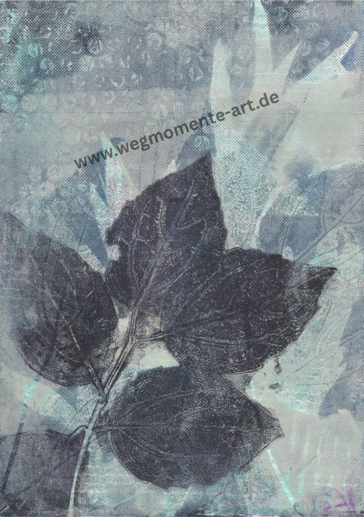 Monoprint-botanik