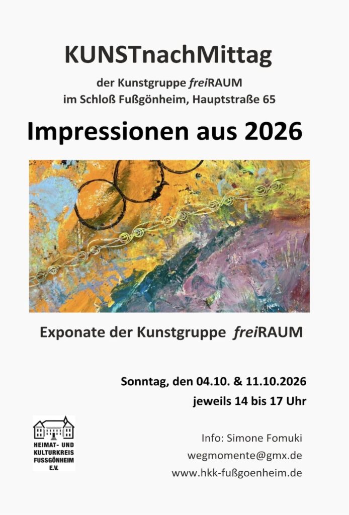Impressionen 2026 Ausstellung der Kunstgruppe freiRAUm Fußgönheim